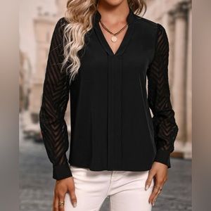 Dress Shirt with see-through arms, size XS